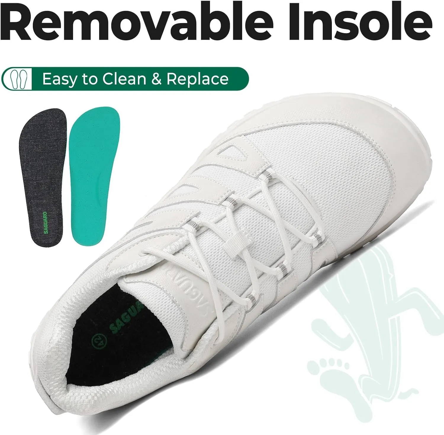 SAGUARO Barefoot Shoes Women Men Comfortable Wide Toe Box Outdoor Minimalist Drop Sole Shoes