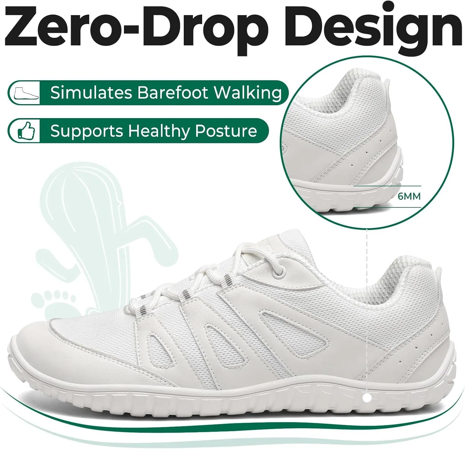 SAGUARO Barefoot Shoes Women Men Comfortable Wide Toe Box Outdoor Minimalist Drop Sole Shoes