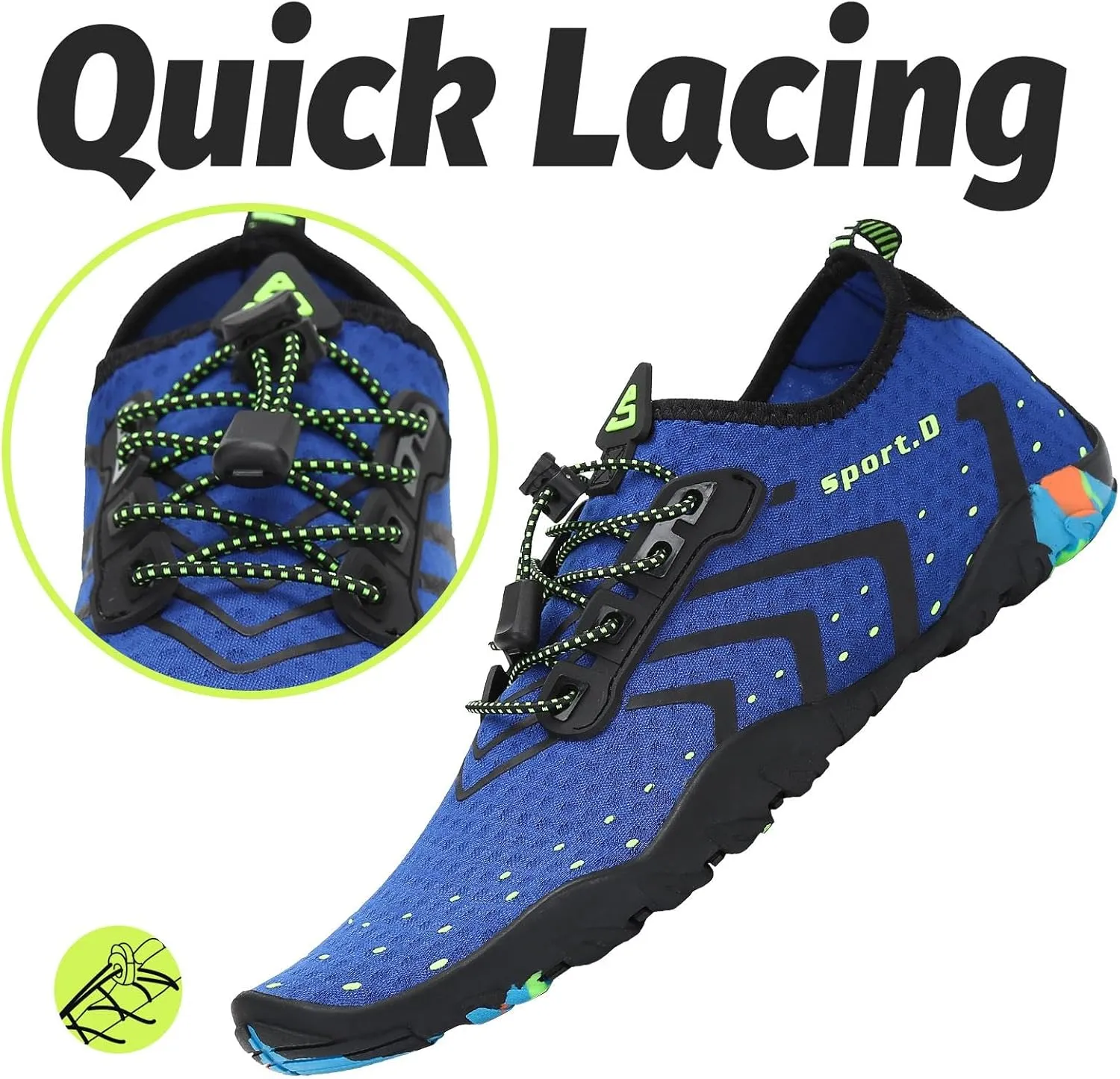 SAGUARO Water Shoes Women – Swim Shoes, Quick-Dry Barefoot Aqua Socks for Beach, Pool, Surfing and Outdoor Activities