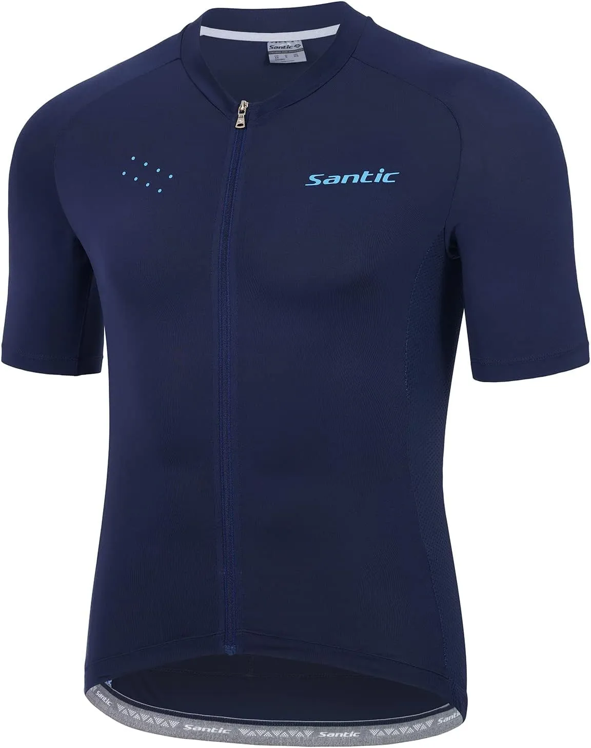 Santic Men’s Cycling Jersey Short Sleeve Bike Shirts for Men Bicycle Jacket with Pockets Breathable & Quick Dry Yorkson
