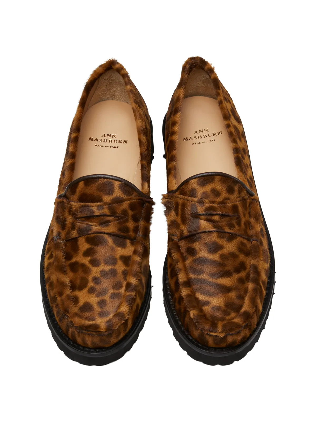 Savana Leopard Pony Lug Sole Loafer