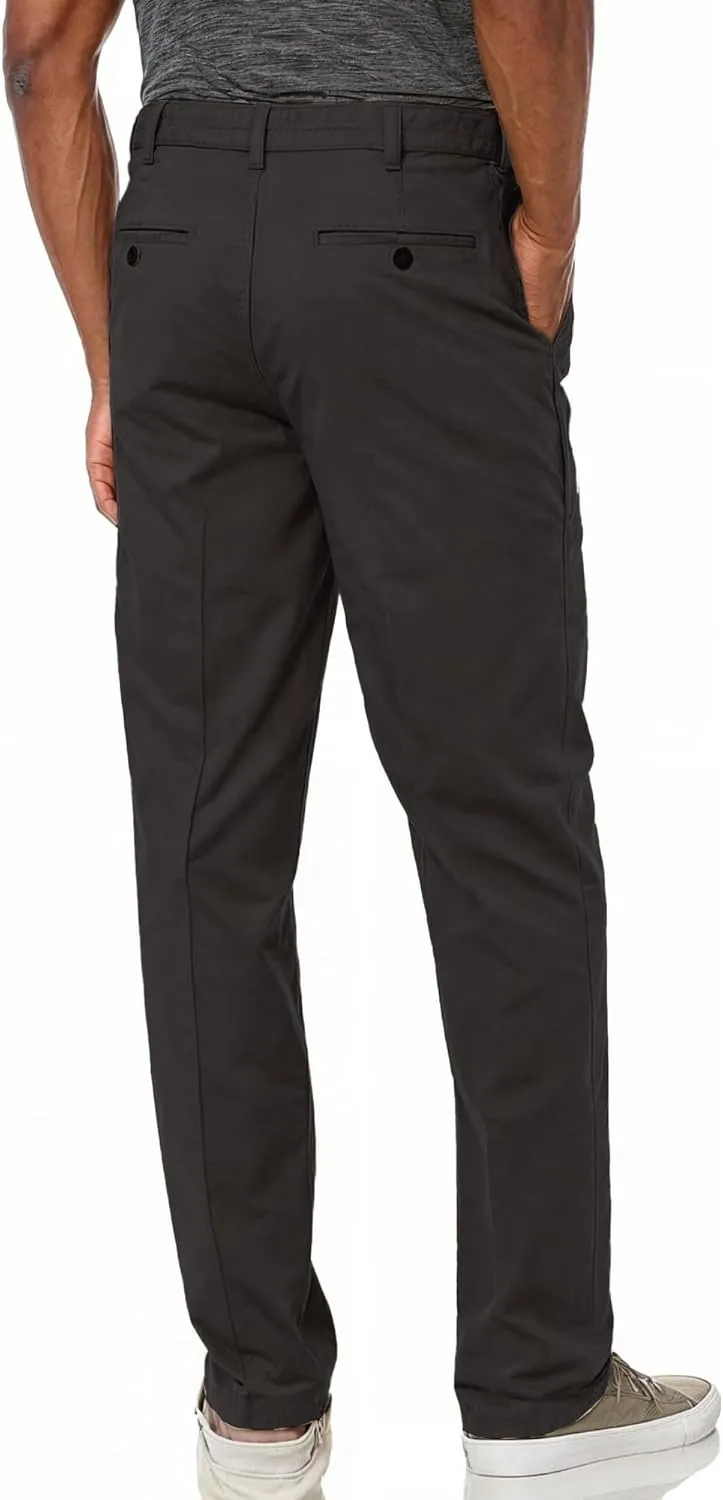 Savane Men's Ultimate Performance Stretch Chino Pants with Expandable Waist, Wrinkle Resistant (Available in Big & Tall)
