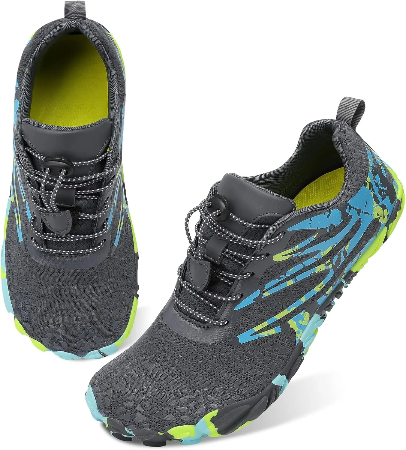 Scurtain Unisex Mens Womens Athletic Hiking Water Shoes Quick Dry Barefoot Aqua Shoes Swim Shoes Beach Shoes with Drainage