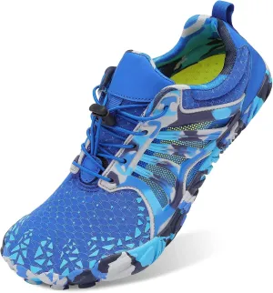 Scurtain Unisex Mens Womens Athletic Hiking Water Shoes Quick Dry Barefoot Aqua Shoes Swim Shoes Beach Shoes with Drainage