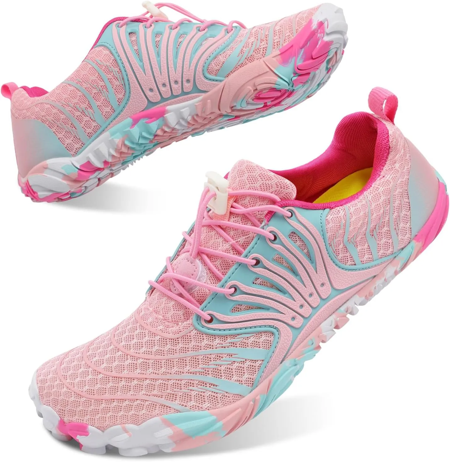 Scurtain Unisex Mens Womens Athletic Hiking Water Shoes Quick Dry Barefoot Aqua Shoes Swim Shoes Beach Shoes with Drainage