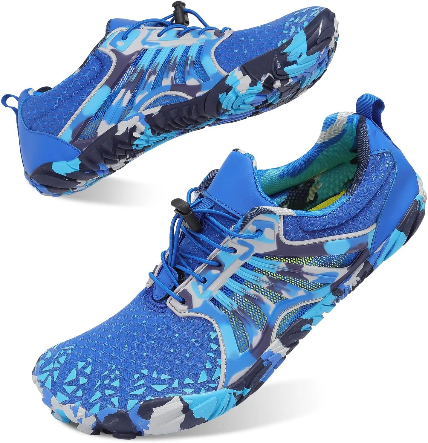 Scurtain Unisex Mens Womens Athletic Hiking Water Shoes Quick Dry Barefoot Aqua Shoes Swim Shoes Beach Shoes with Drainage