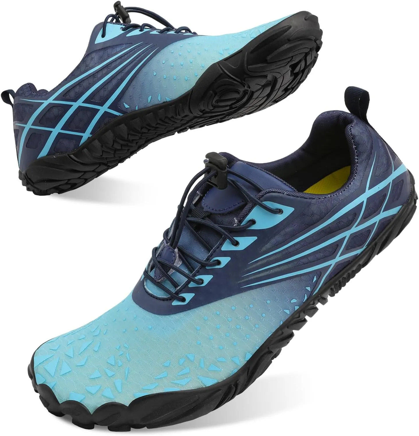Scurtain Unisex Mens Womens Athletic Hiking Water Shoes Quick Dry Barefoot Aqua Shoes Swim Shoes Beach Shoes with Drainage