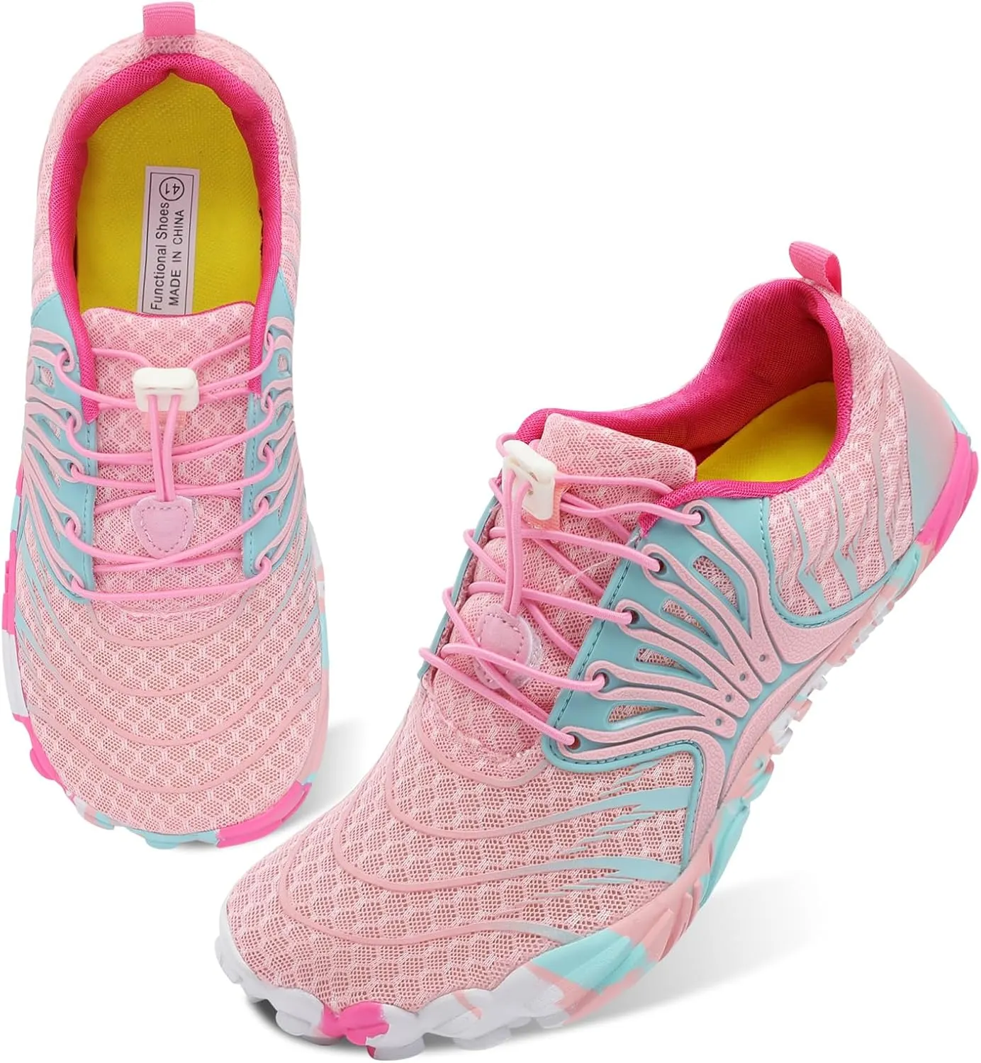 Scurtain Unisex Mens Womens Athletic Hiking Water Shoes Quick Dry Barefoot Aqua Shoes Swim Shoes Beach Shoes with Drainage