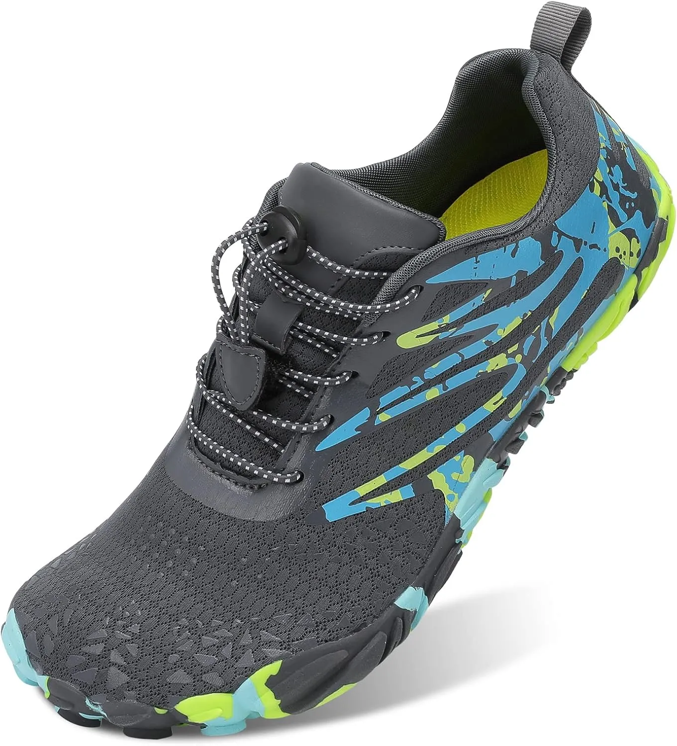 Scurtain Unisex Mens Womens Athletic Hiking Water Shoes Quick Dry Barefoot Aqua Shoes Swim Shoes Beach Shoes with Drainage