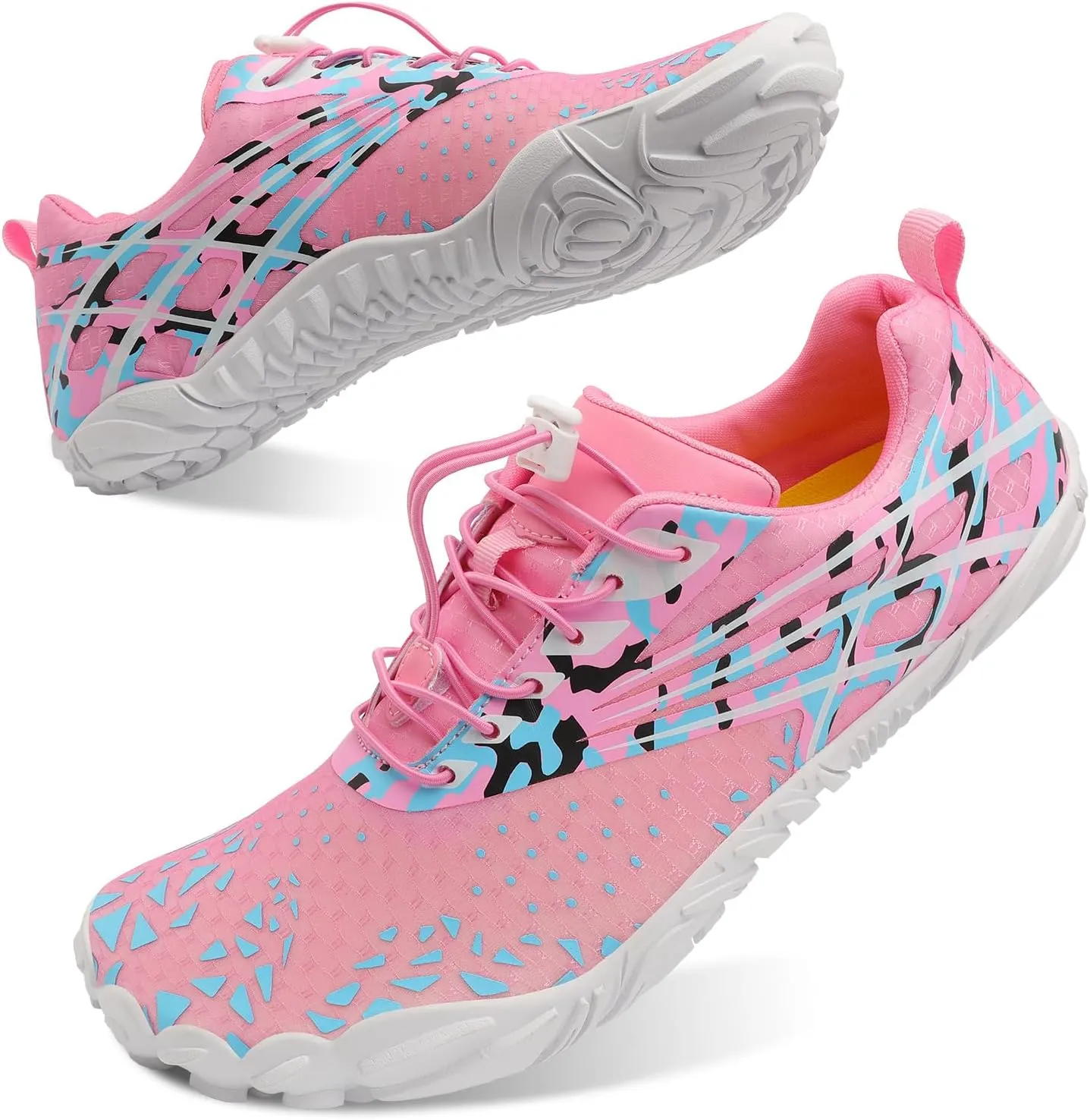 Scurtain Unisex Mens Womens Athletic Hiking Water Shoes Quick Dry Barefoot Aqua Shoes Swim Shoes Beach Shoes with Drainage