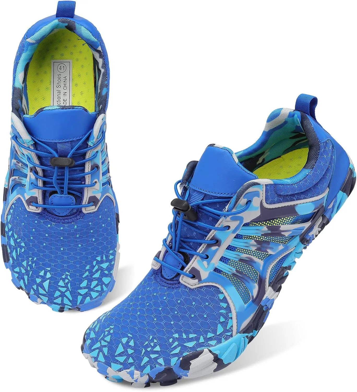 Scurtain Unisex Mens Womens Athletic Hiking Water Shoes Quick Dry Barefoot Aqua Shoes Swim Shoes Beach Shoes with Drainage