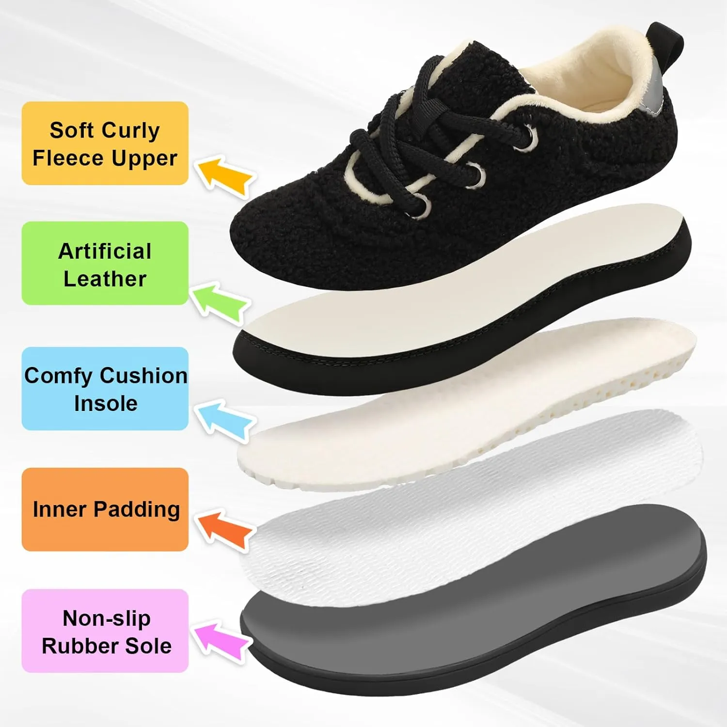 Scurtain Womens Slippers Wide Toe Minimalist Walking Shoes Barefoot Shoes for Women with Non-slip Zero Drop Rubber Sole
