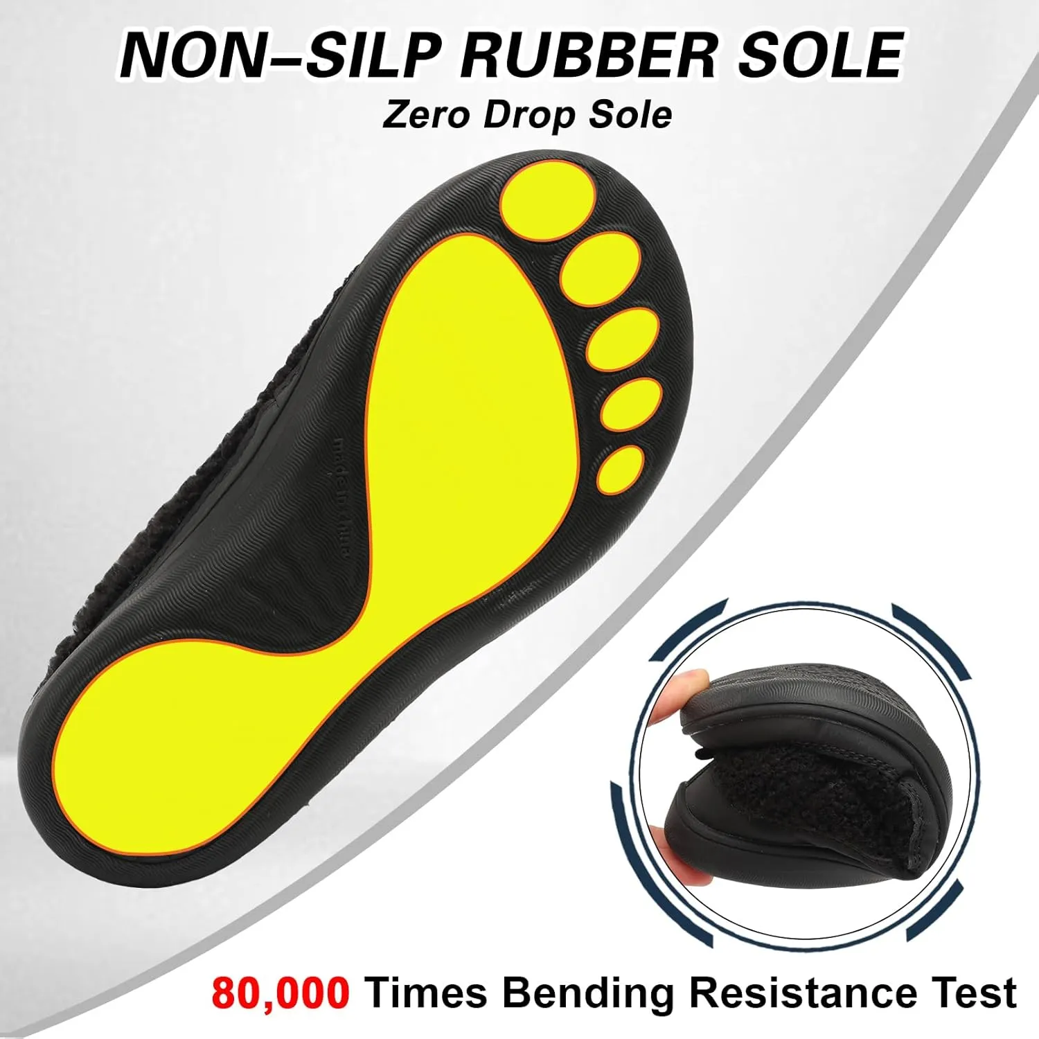 Scurtain Womens Slippers Wide Toe Minimalist Walking Shoes Barefoot Shoes for Women with Non-slip Zero Drop Rubber Sole