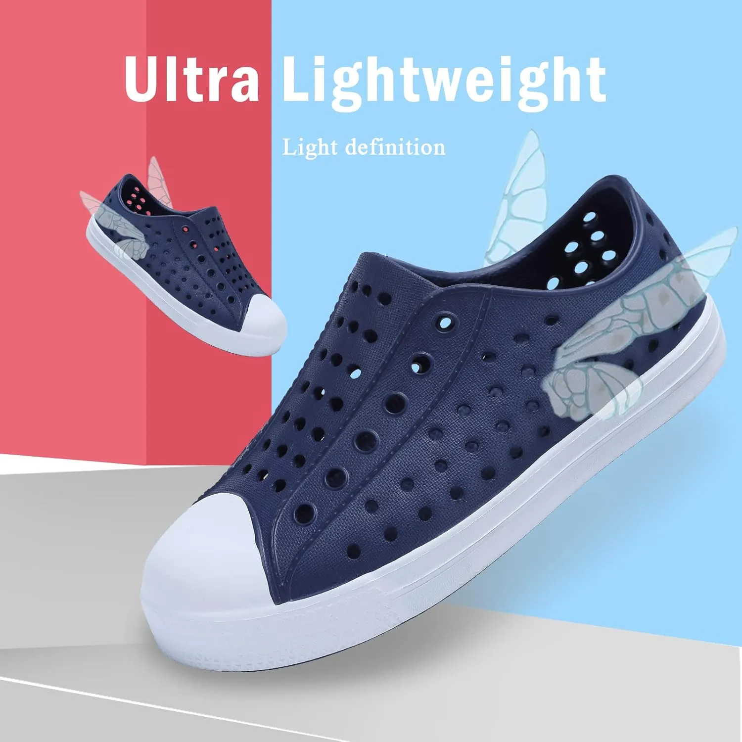 seannel Kids Water Shoes Slip-On Sneaker Lightweight Breathable Sandal Outdoor & Indoor