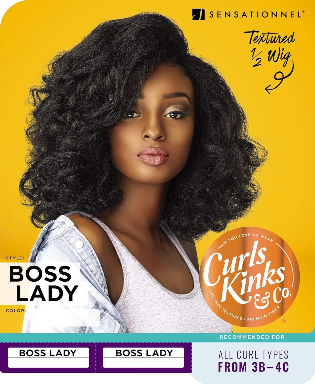 Sensationnel Synthetic Hair Half Wig Instant Weave Curls Kinks & Co Boss Lady (4)