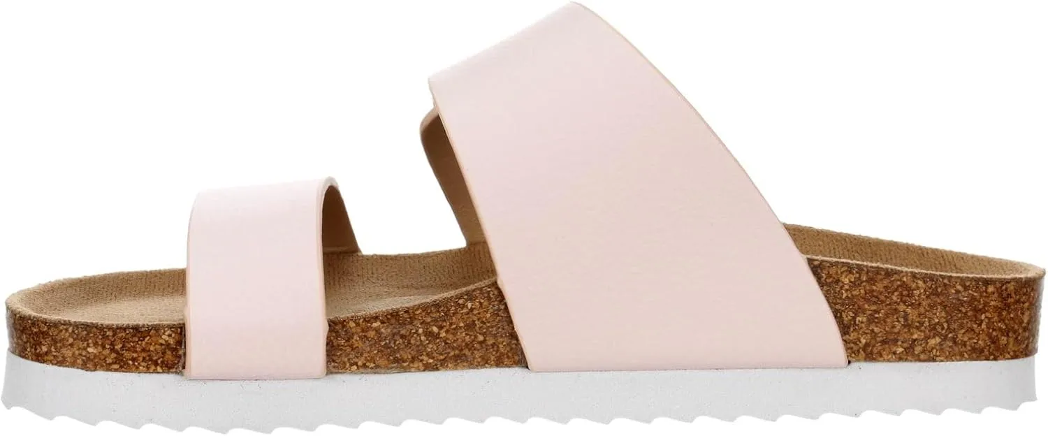Shelby - Women's Casual Slip-On Dual-Strap Footbed Sandals