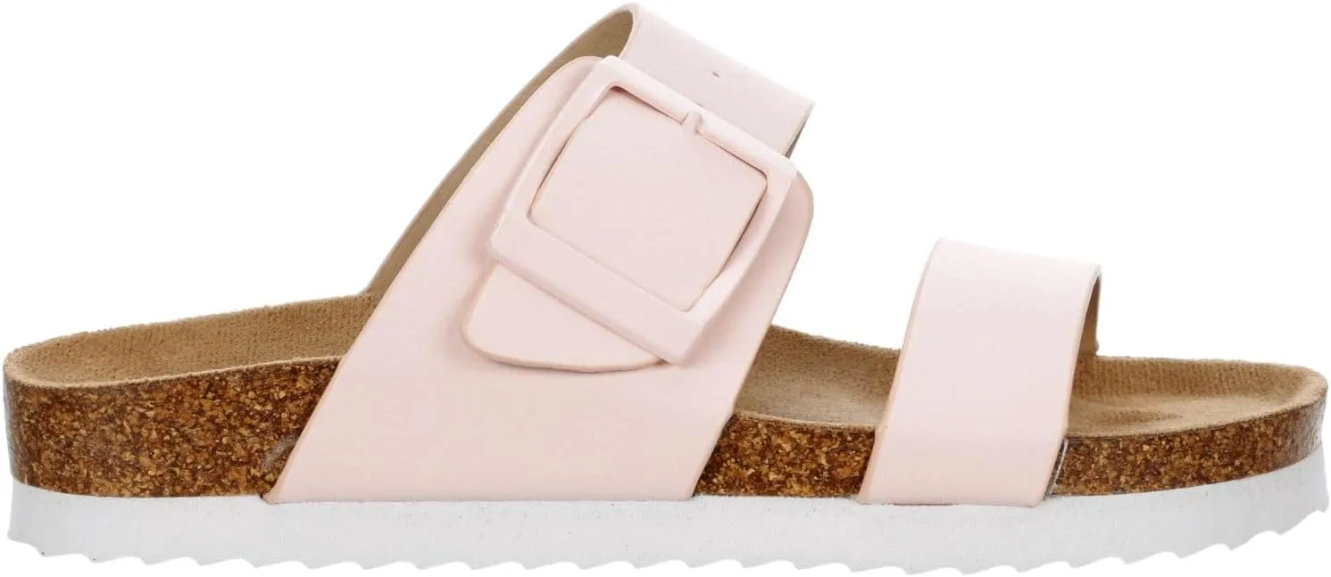 Shelby - Women's Casual Slip-On Dual-Strap Footbed Sandals
