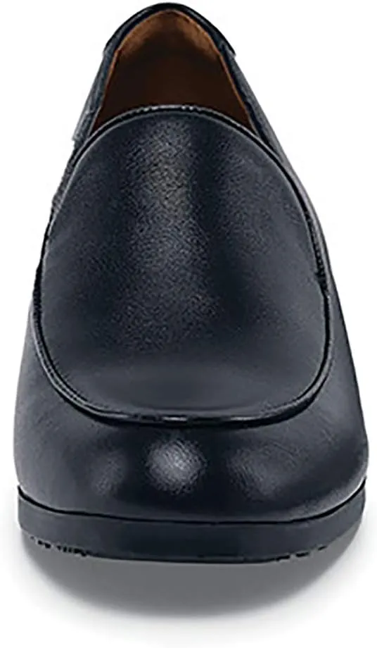 Shoes for Crews Riley, Women's Slip Resistant Leather Work Shoes, Water Resistant, Women's Heel Pumps Comfortable Flight Attendant Shoes