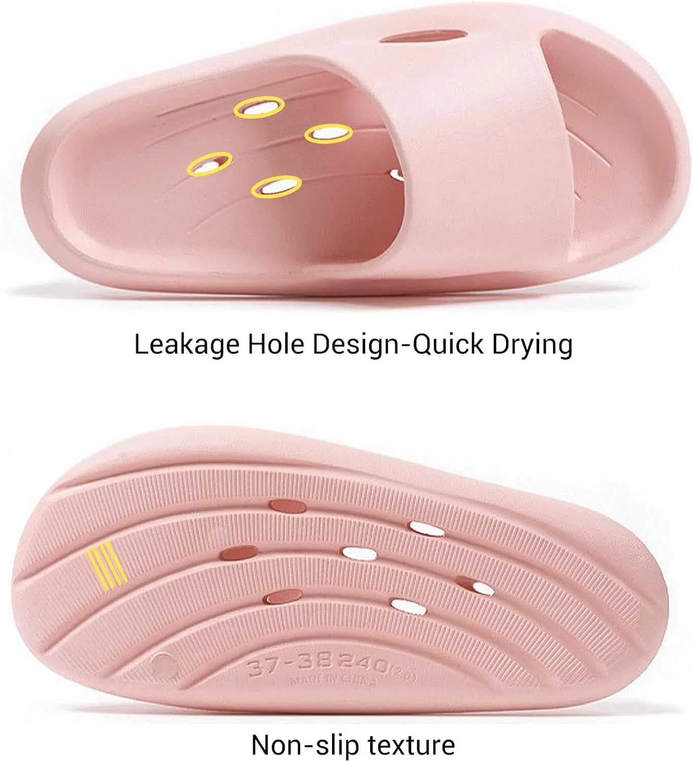 Shower Shoes Quick-Dry Non-Slip Bathroom Slippers for Men & Women,Quick-Dry Non-Slip, Home Slides Dorms, Gym, Pool, Spa, Camping, Beach