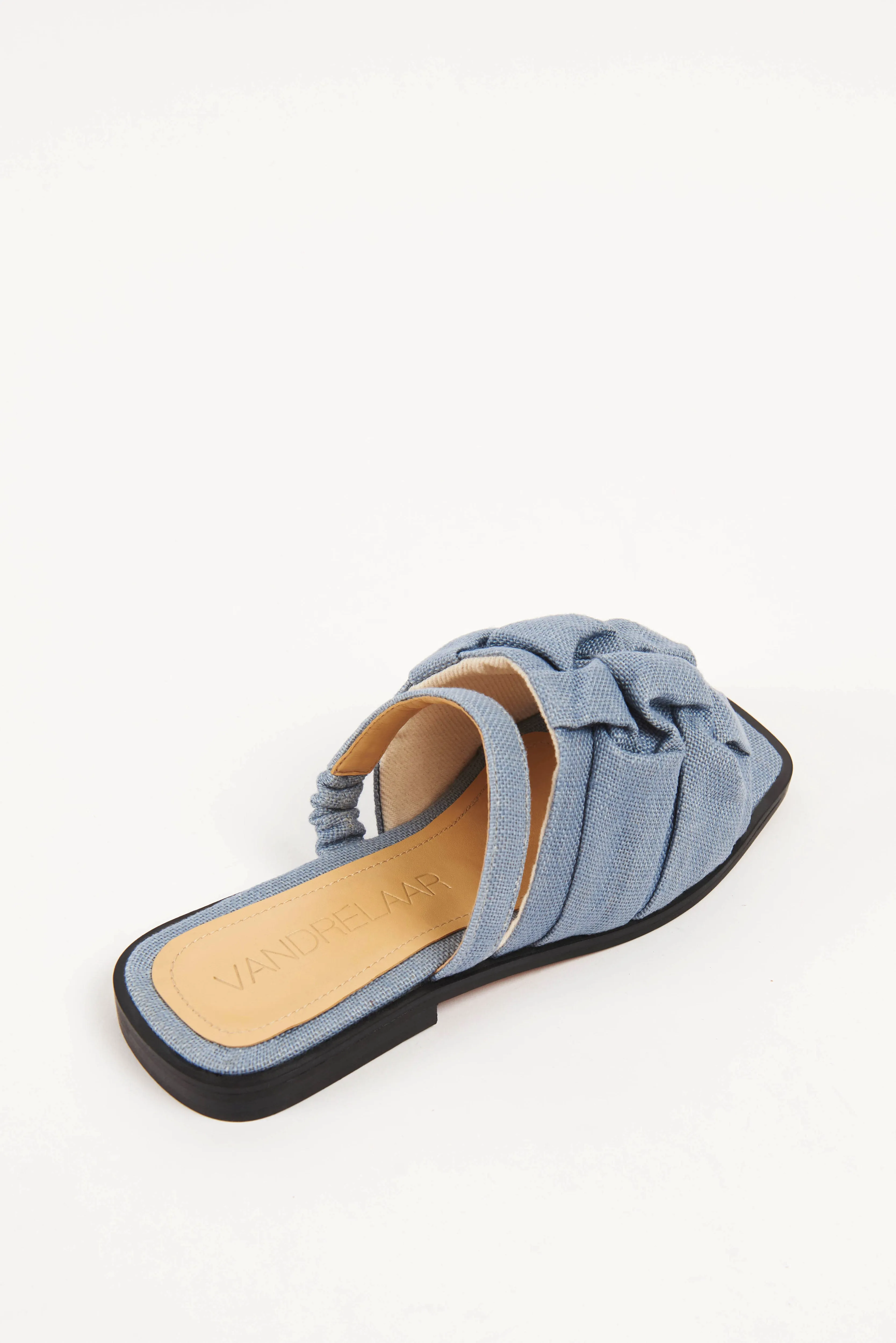 Simone Sandal, Powder Blue Linen