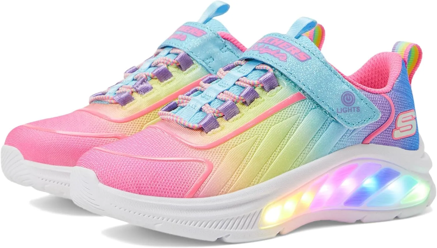Skechers Girl's Rainbow Cruisers Sneaker