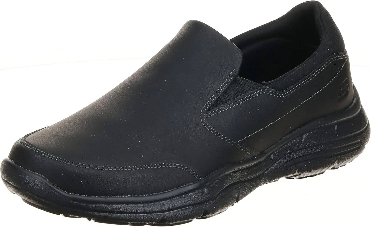 Skechers Men's Glides Calculous Slip-On Loafer, Black, 9 M US
