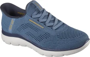 Skechers - Mens Summits - Perfo Slip On Shoes, Color Slate, Size: 9 W US