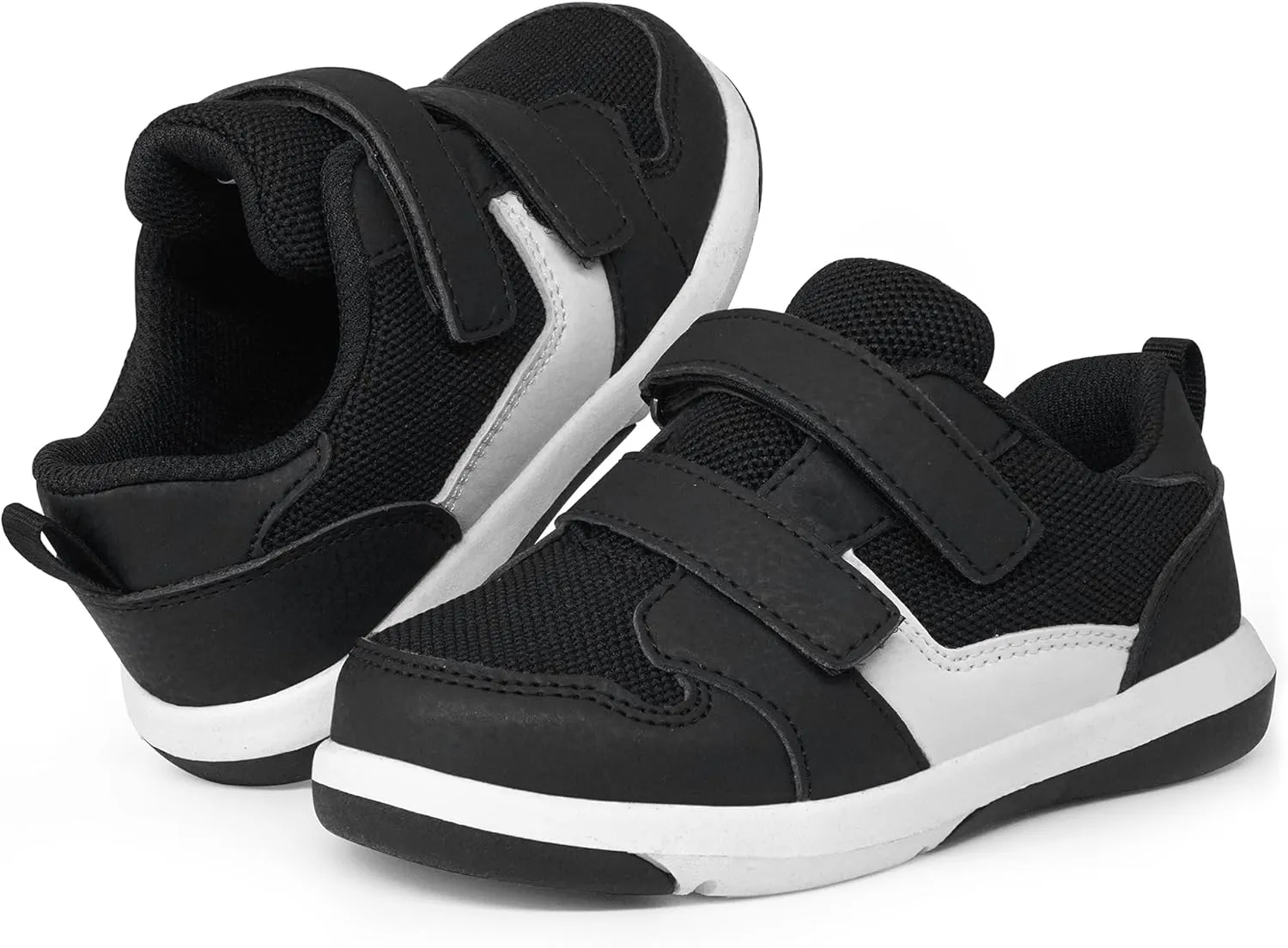 SKYWHEEL Toddler Boys Girls Tennis Shoes Kids Slip On Barefoot Shoes Wide Casual Walking Running Sneakers for Little Kids