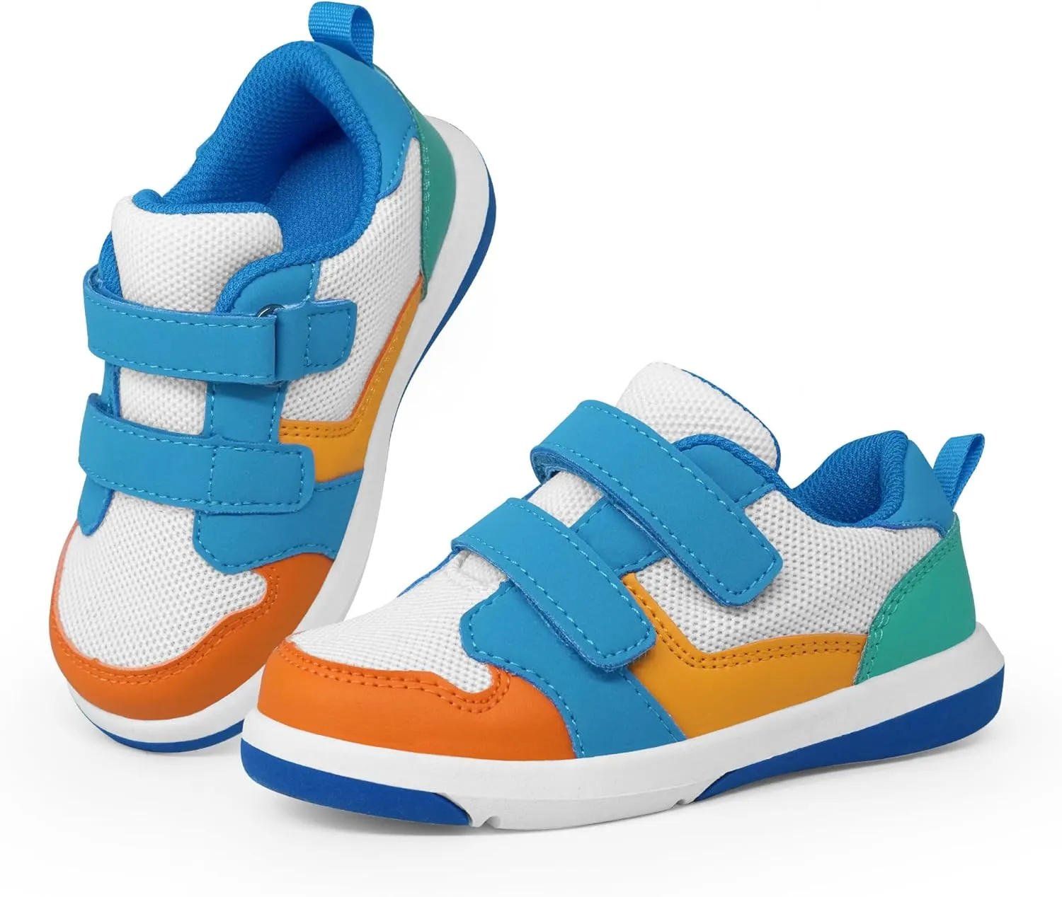 SKYWHEEL Toddler Boys Girls Tennis Shoes Kids Slip On Barefoot Shoes Wide Casual Walking Running Sneakers for Little Kids