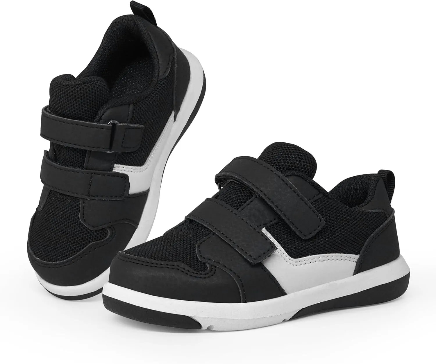 SKYWHEEL Toddler Boys Girls Tennis Shoes Kids Slip On Barefoot Shoes Wide Casual Walking Running Sneakers for Little Kids