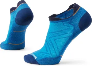 Smartwool Men's Run Zero Cushion Merino Wool Low Ankle Socks, Laguna Blue, Large