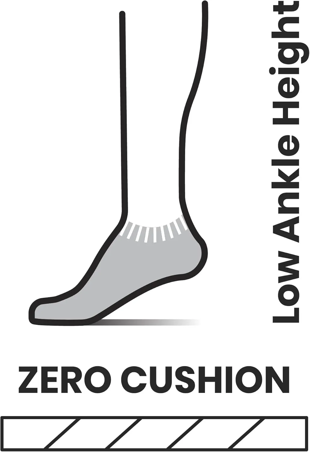 Smartwool Women's Run Zero Cushion Low Ankle Socks
