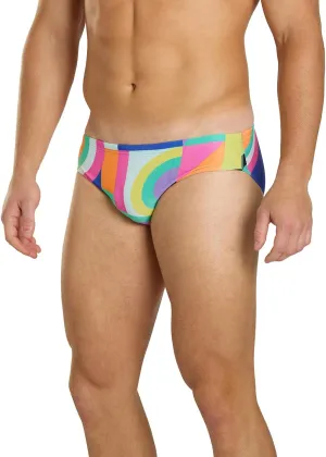 Sporti Men's Swim Briefs with Hydrolast Tech - Bathing Suit for Swimmer - Men's Athletic Swimwear Briefs for Lap Swimming