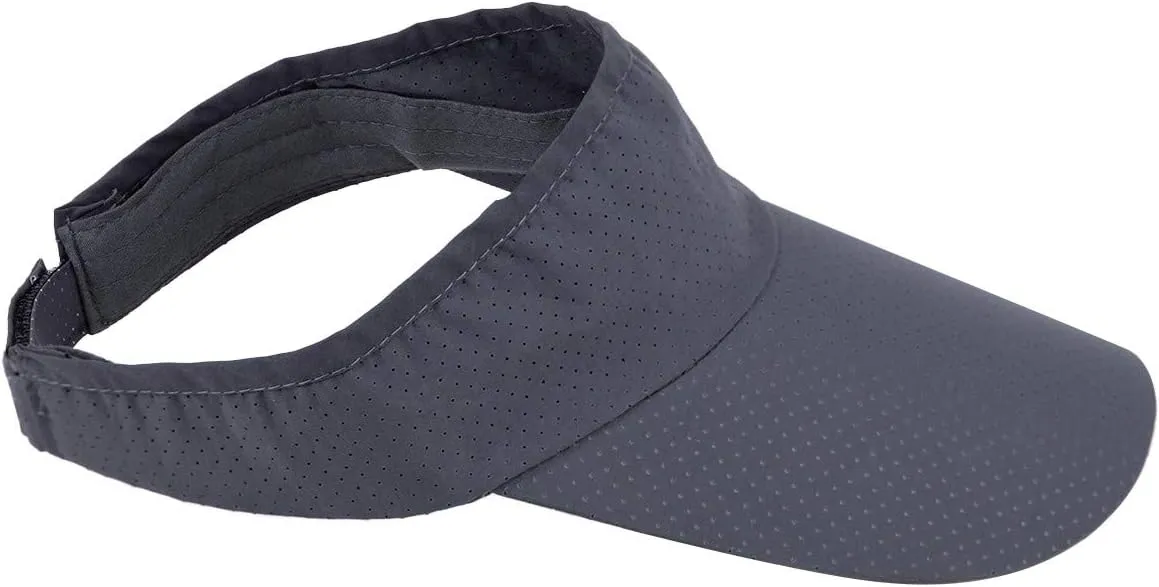 Sportmusies Sun Sport Visors Hat Fits Men Women, Running Golf Beach Cap Extra Long Brim Quick Dry Summer