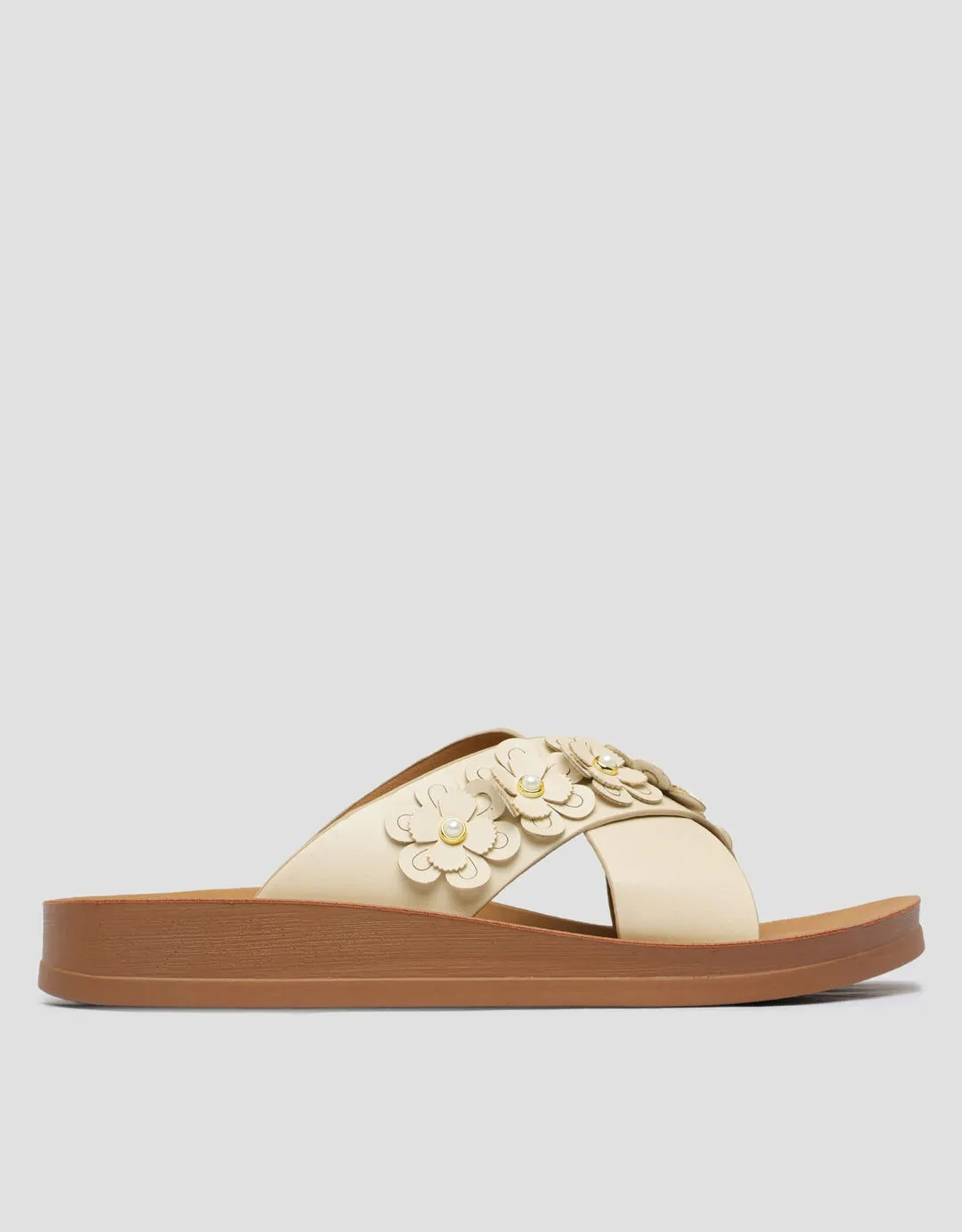 St. Yves Flowers Sandal Slipper Wanita