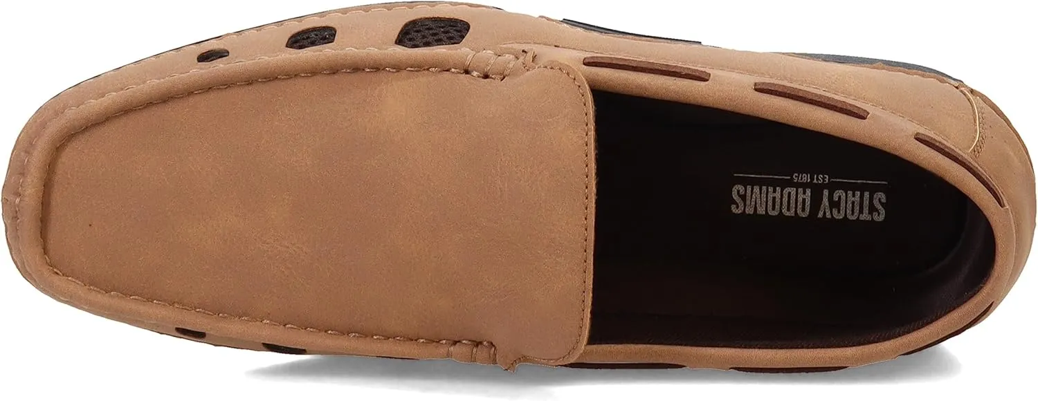 STACY ADAMS Men's Delray Moc Toe Slip on Driving Style Loafer