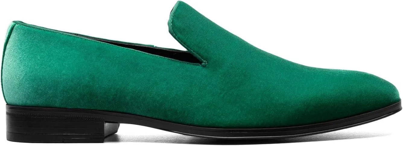 STACY ADAMS Men's Savian Velour Slip-on Loafer