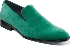 STACY ADAMS Men's Savian Velour Slip-on Loafer