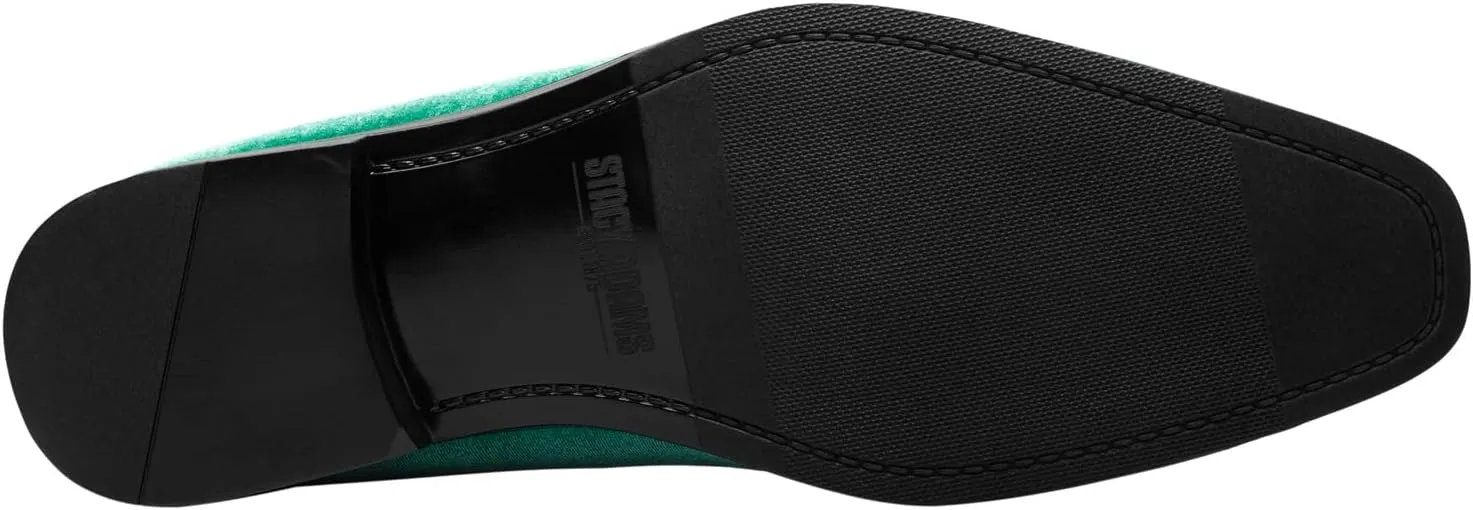 STACY ADAMS Men's Savian Velour Slip-on Loafer