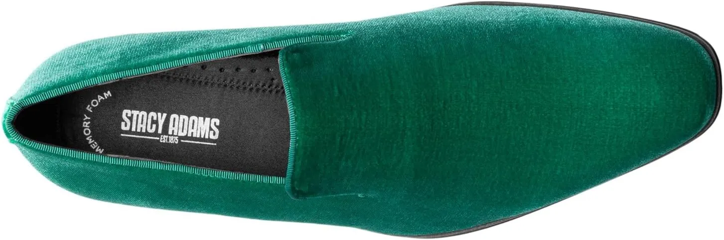 STACY ADAMS Men's Savian Velour Slip-on Loafer