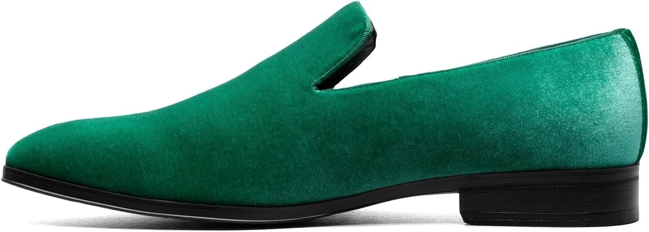 STACY ADAMS Men's Savian Velour Slip-on Loafer