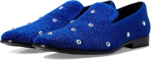 Stacy Adams Men's Spangle Rhinestone Slip On Loafer, Royal, 7.5