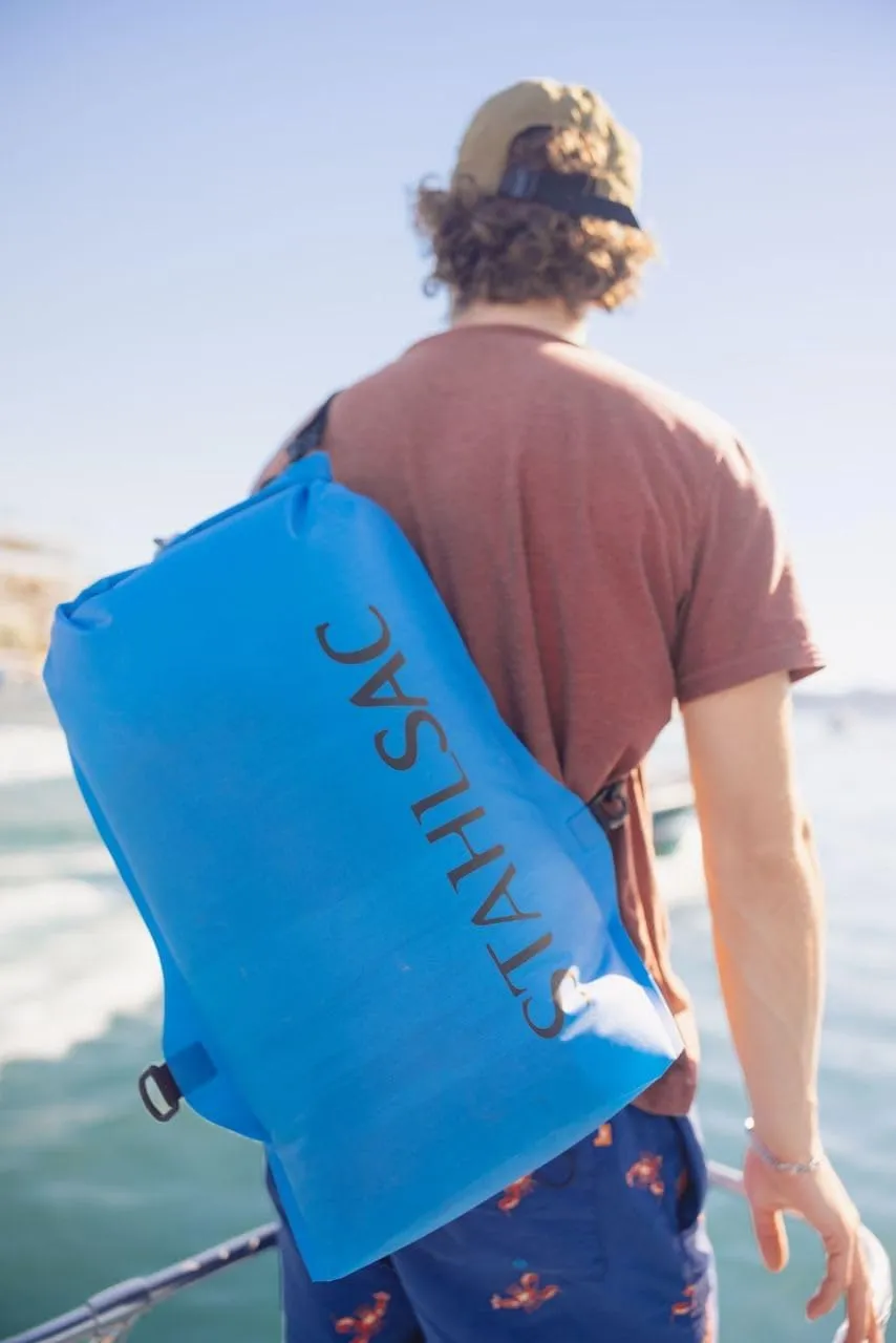 Stahlsac Abyss Drylite Dry Bag 18L in Blue | Durable Waterproof Bag | Lightweight Dry Bag Backpack for Boating, Hiking, Kayaking, & Rafting | Tested for Enhanced Durability | Removable Straps