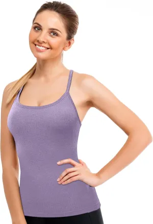 Stan Athletics- Women's Racerback Tank Top, Gym Tops for Women, Women Workout Tank Top Ladies Yoga Tops (Racerback Tank Top, Medium, Light Purple)