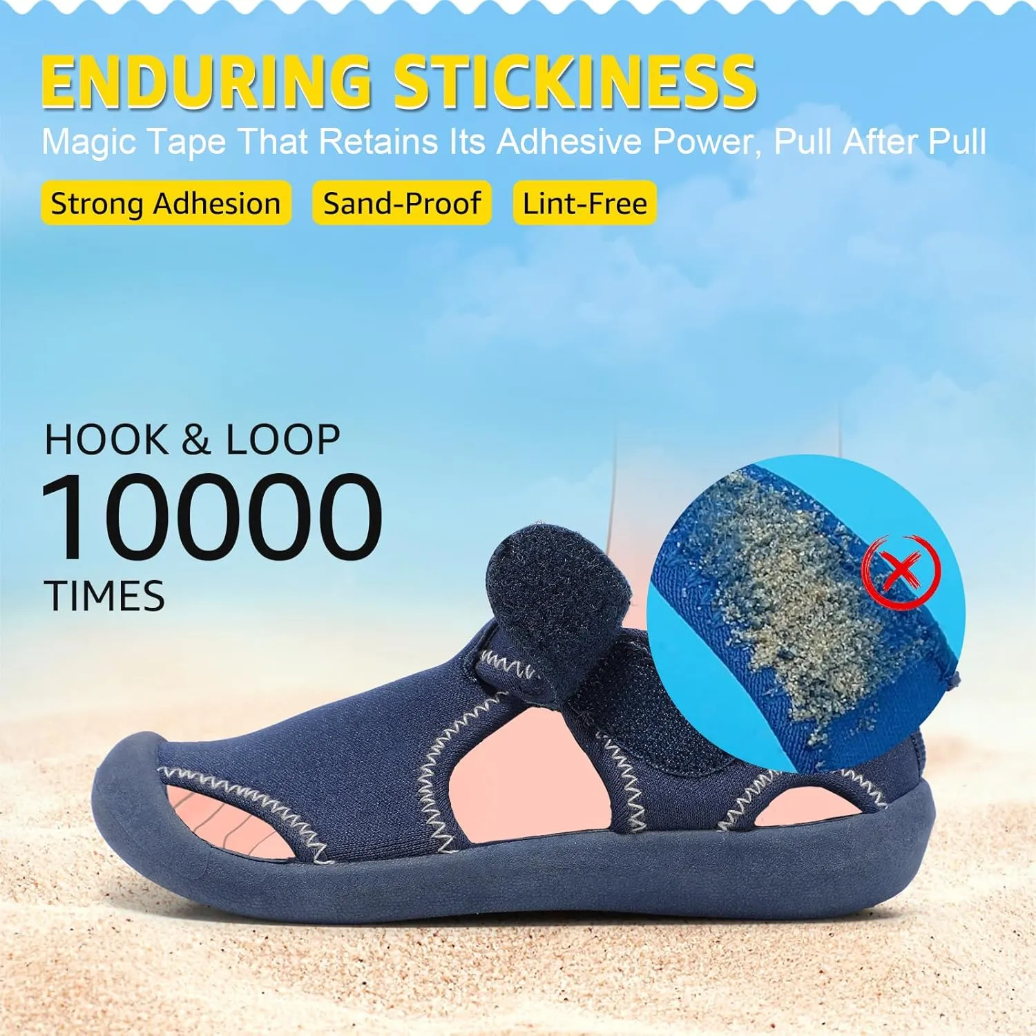 STQ Boys Girls Water Shoes Quick-Dry Slip on Beach Swim Pool Sandals(Toddler/Little Kid)