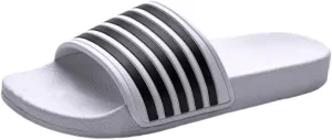 Striped Slides - Quick-Dry, Non-Slip Beach & Shower Sandals, Indoor/Outdoor Use