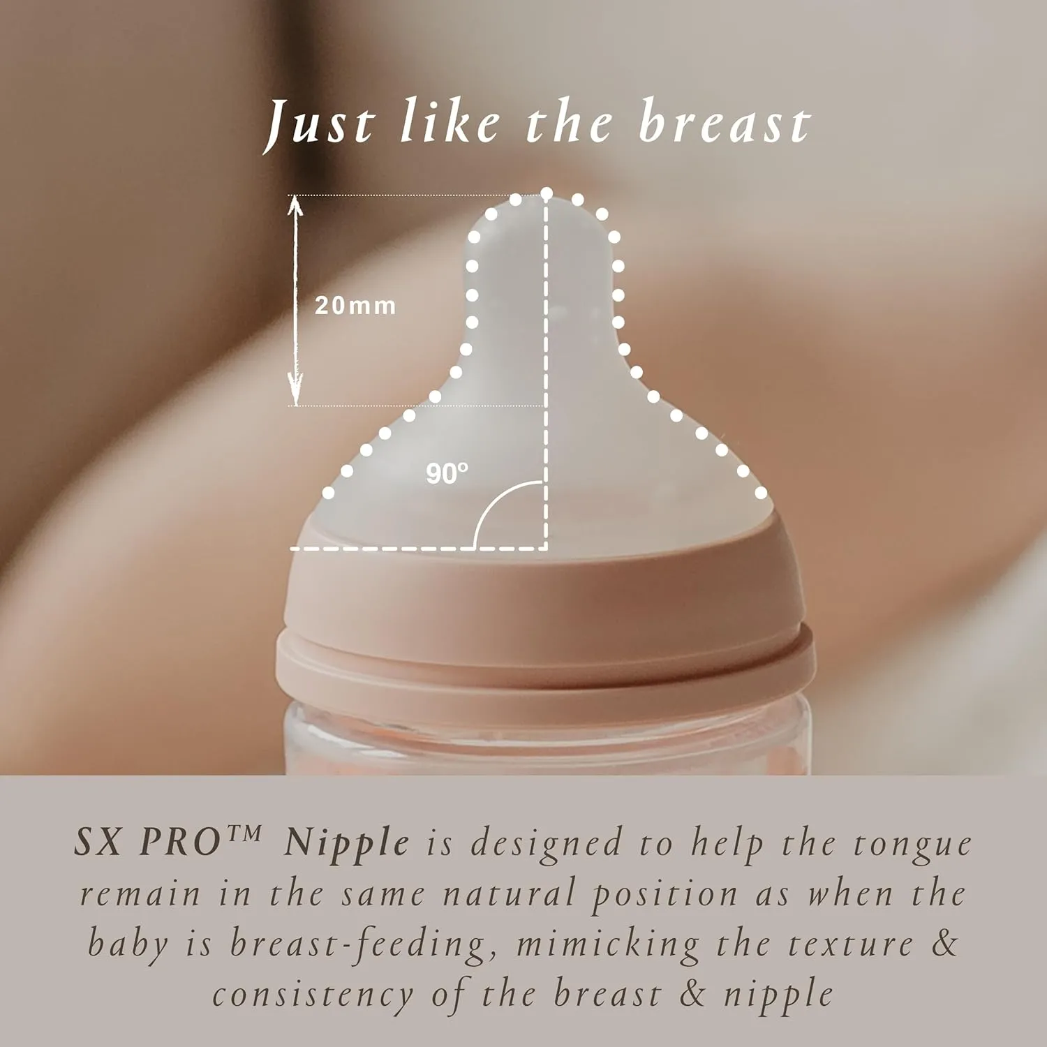 Suavinex Bonhomia Glass Baby Bottle with SX PRO Silicone Nipple, Anti Colic Baby Bottles, Baby Bottles for Breastfed Babies, Slow Flow, 0mo, 4oz, Pink