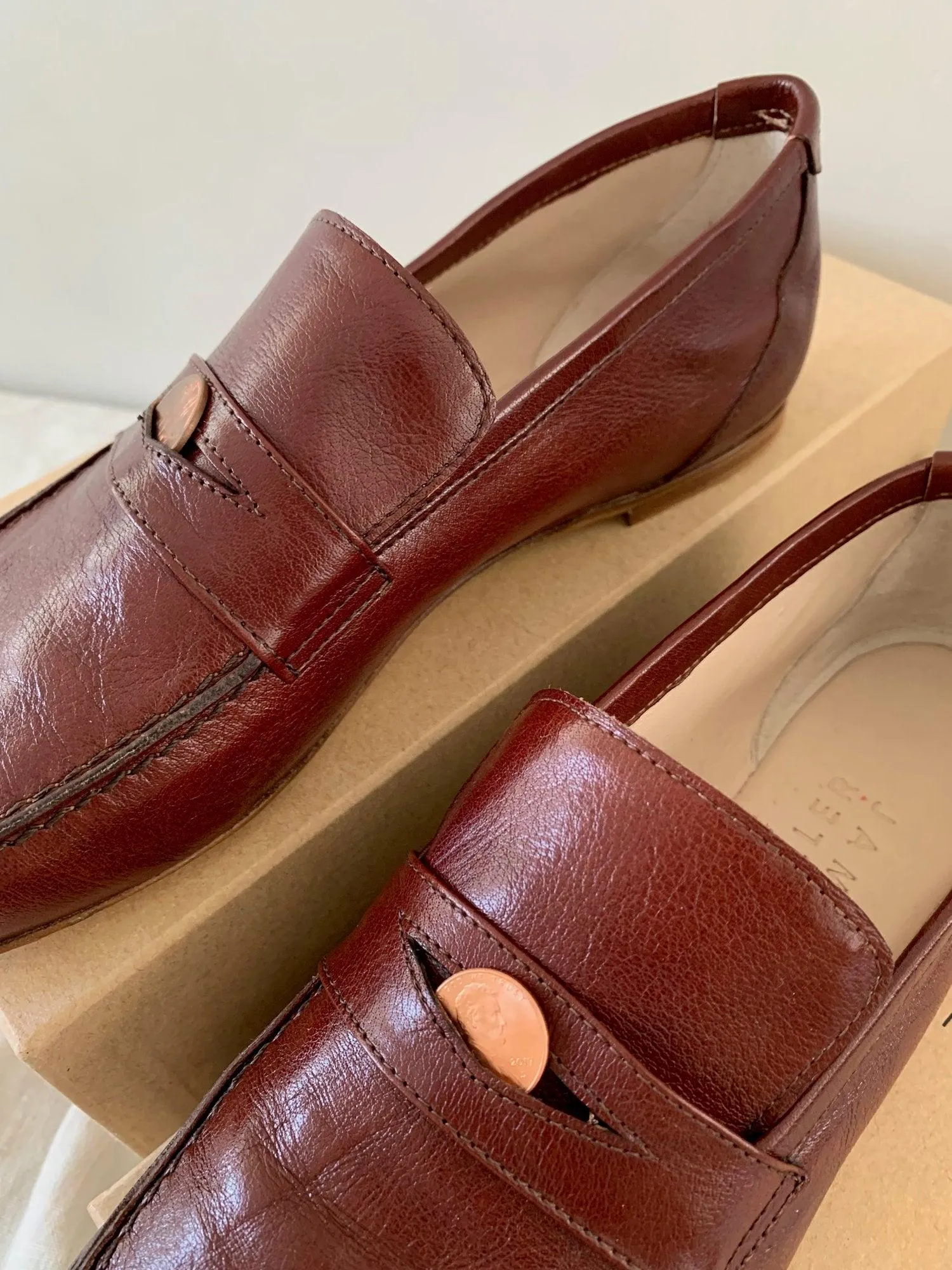 The Penny Loafer in Oxblood