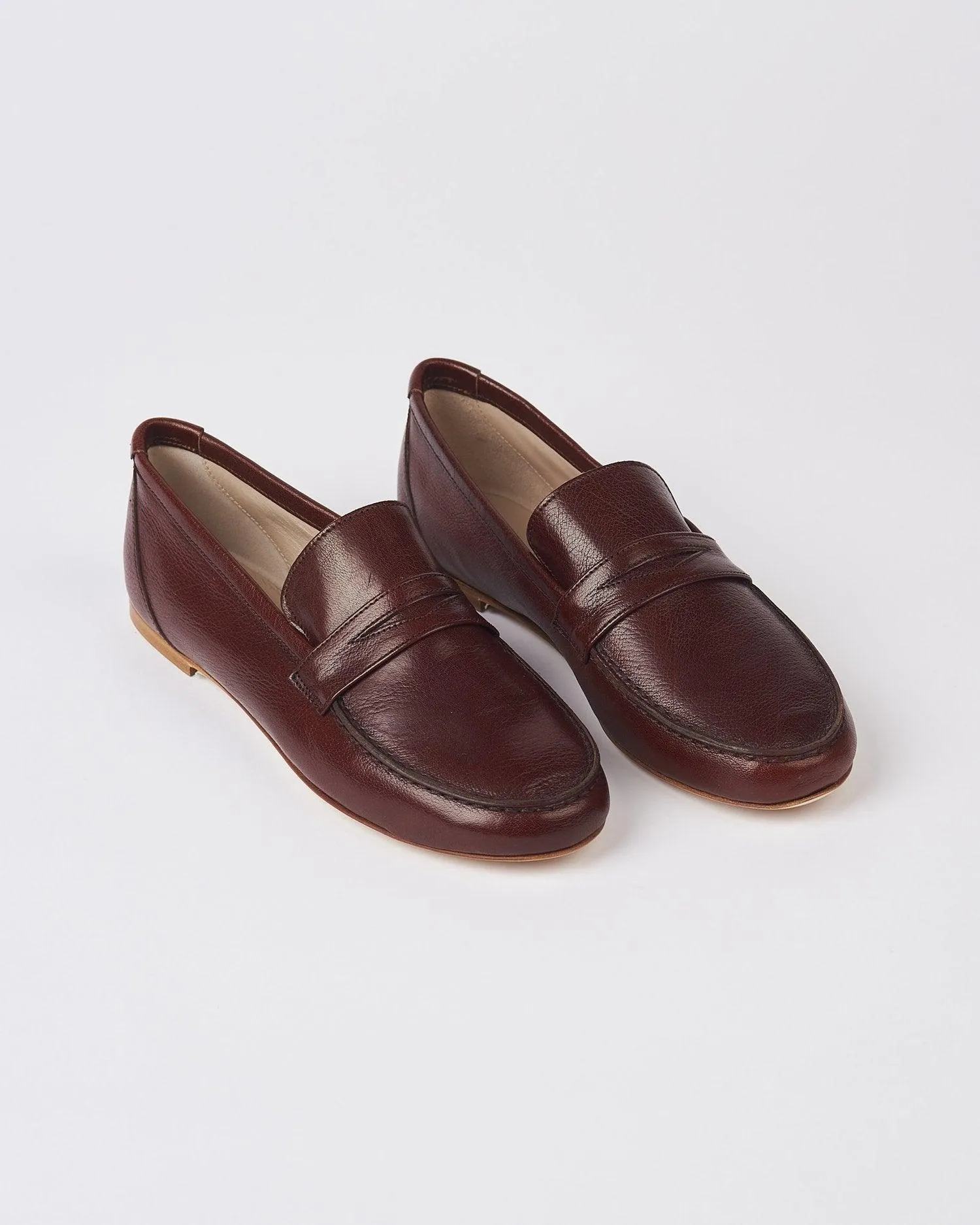 The Penny Loafer in Oxblood