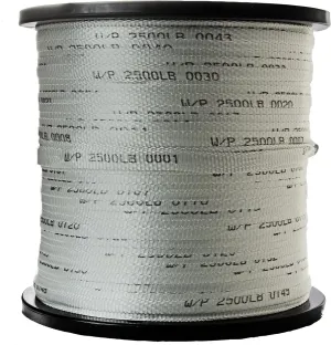 The Ribbon Factory® USA Made 2500 Lb 3/4" Pull Tape | Pull Webbing | Flat Rope - 500 FT (Many Strengths and Lengths Available)